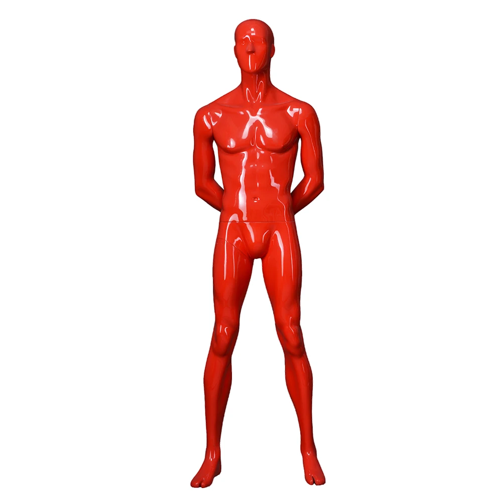 Life Like Red Glossy Fiberglass Full Body Male Female Fashion Clothes