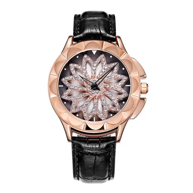 

Customized woman's watch with custom logo, Red black