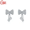 wholesale ear cuff brazil design 925 sterling silver bow earrings