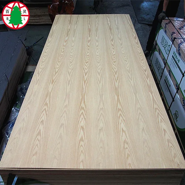 
Natural ash veneer laminated wood blockboards 18mm 