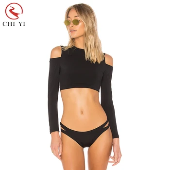 long sleeve black bathing suit