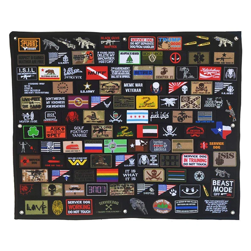 

hook and loop patches Holder Panel Patch Display Board/Holder/Display Poster wall panel, Black,red,white,blue or customized