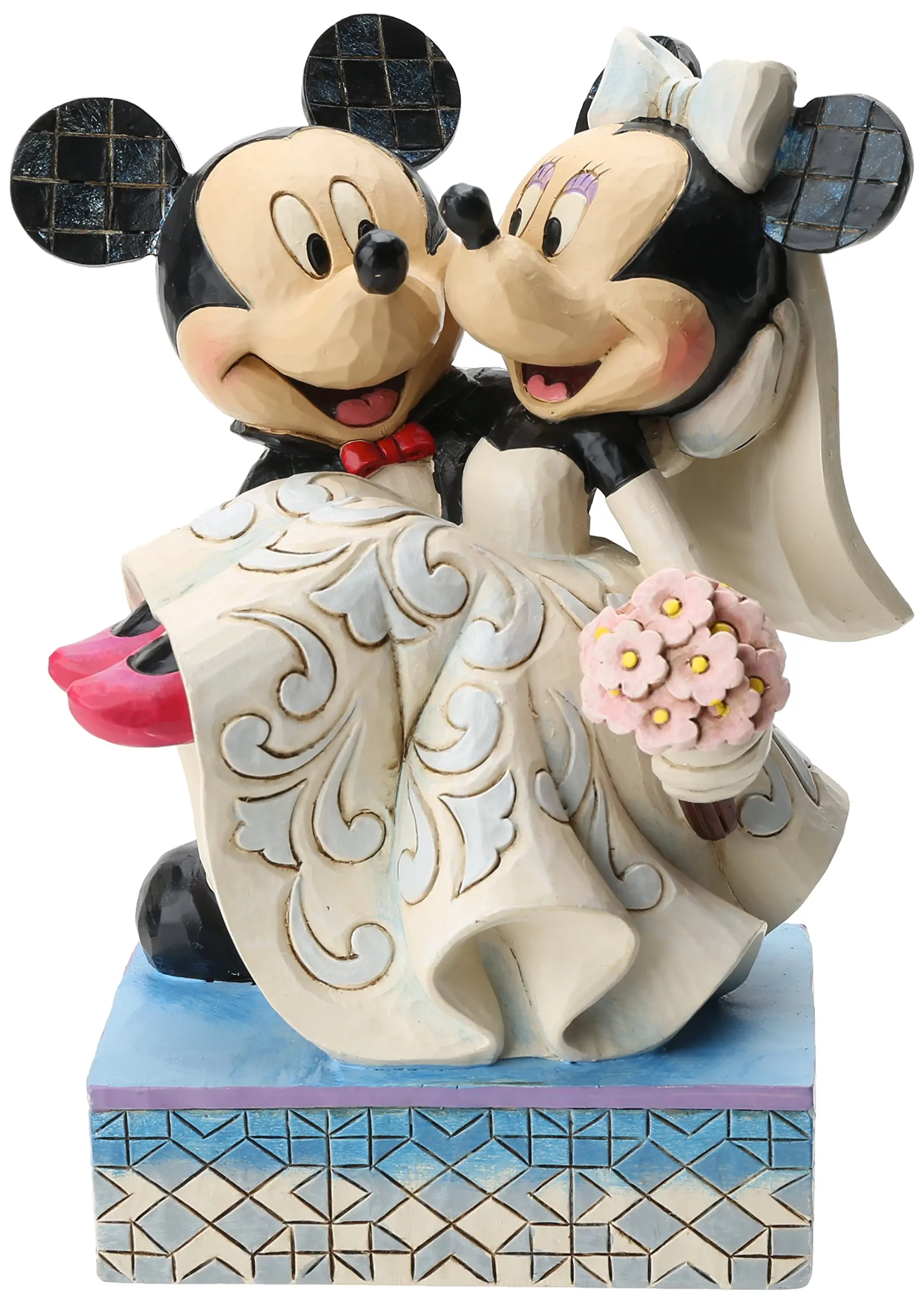 disney traditions mickey and minnie mouse real sweetheart figurine