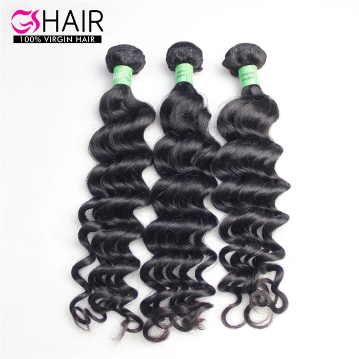 

3pcs/lot Brazilian virgin Hair more wavy keep wavy after washing made of 12-30inch dhl free shipping single donor virgin hair, Natural color 1b to #2