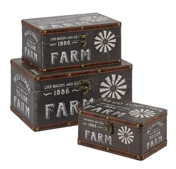 Popular Black Set Of 3 Decorative Storage Wooden Boxes Wholesale - Buy ...