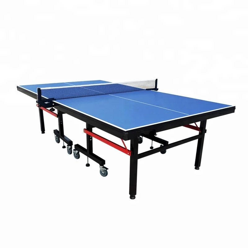 

Professional international standard size indoor movable and foldable ping pong table, Blue green /custom custom