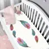 Cartoon theme feather digital baby bed sheet set 100% cotton fitted cot sheets