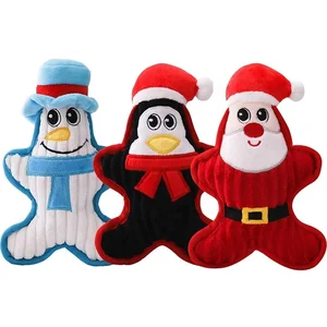 Snowman Chew Squeaky Christmas Pet Dog Toys for Christmas