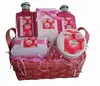 Apple scent bubble bath gift set.