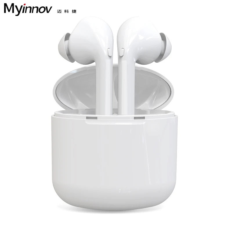

New i9x sport earphone wireless waterproof TWS bluetooth earphone with mic, White;black