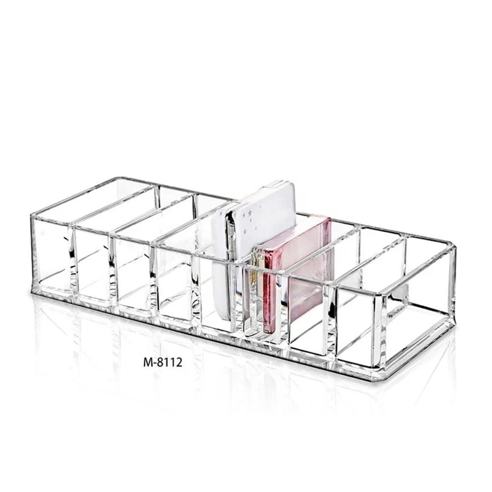 

M-8112Wholesale Clear Compact Powder Storage Container Acrylic Cosmetic Makeup Organizer
