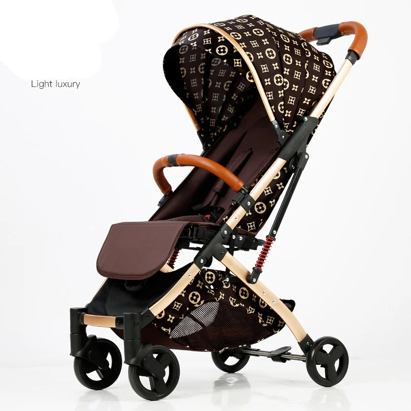 

8 gift Free lightweight Summer travel stroller can sit reclining ultra light shock boarding stroller