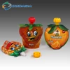 Beverage Package Stand Up Orange Shaped Spout Juice Pouch
