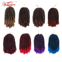 

Belleshow 8 inch 60 stands 34 colors 110g factory outlet Crochet Braids havana mambo twist braid spring twist hair spring twists