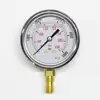 63mm 5000psi/350bar 1/4"SAE Glycerin Filled Pressure Gauge Stainless Steel Case, Brass Internals,Stainless Steel Bezel