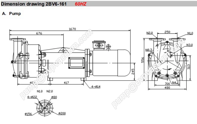 2BV6-161 dimension