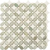 Ming Green & Thassos White Green Flower Stone Polished Tile