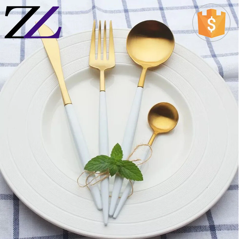 Garden Home Dinnerware Stainless Steel Luxury Disposable Restaurant