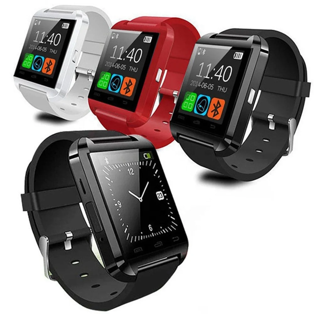 

New Trending Products Good quality batteries touch screen bt Smart Watch U8 for android phone, Black, red, white