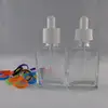 30ml rectangle eye glass dropper bottles for essential oil
