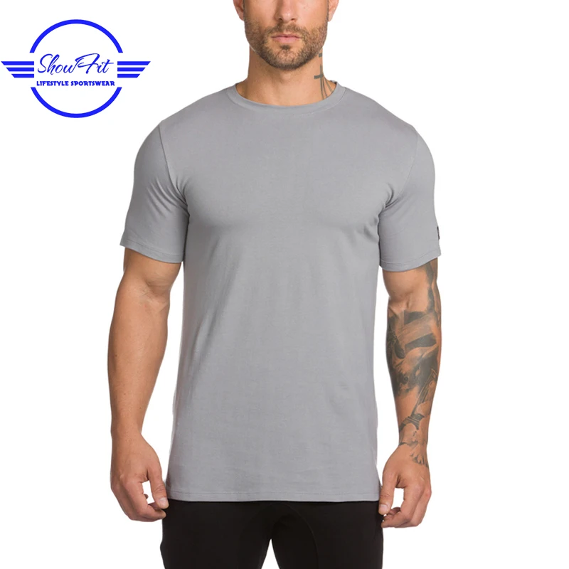 Customized Blank Muscle Fitted T Shirts Men Supima Cotton T Shirt - Buy ...