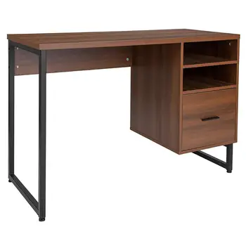 Wooden Gaming Computer Table Desk Simple Computer Desk With Two
