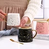 Creative office coffee cup milk tea tracing gold water cup