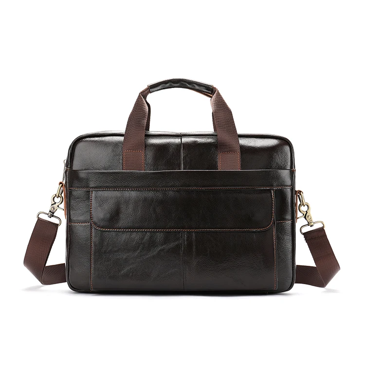 

Factory Wholesale Customized 1115 High Quality Hardware Laptop Bag Waterproof Lawyer Briefcase Leather For Men, Black, coffee, chocolate