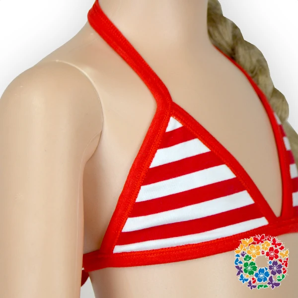 kids red bikini