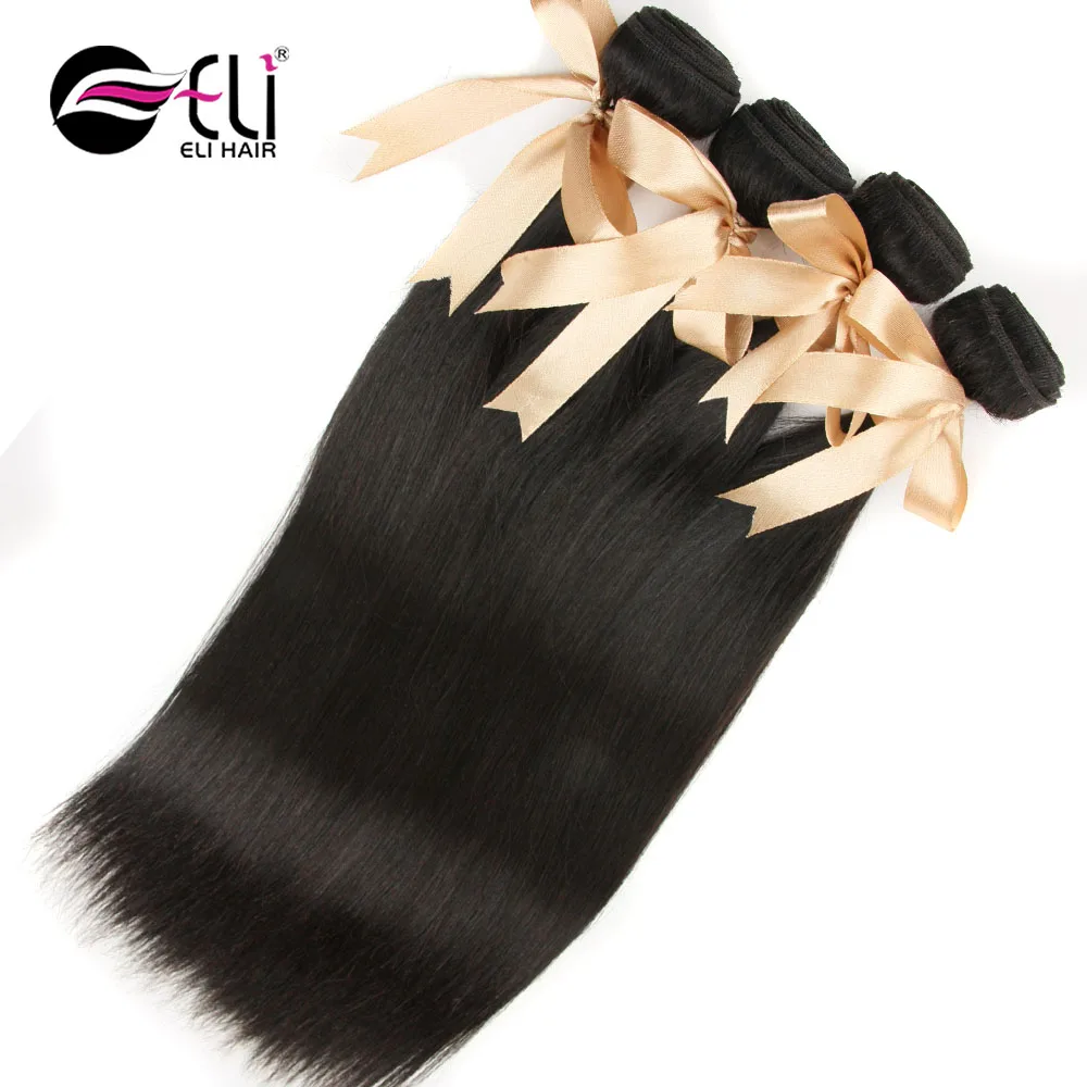 

8A Grade Remy Hair 14 16 18 20 Inch Straight Original Brazilian Human Hair Extension, Natural black