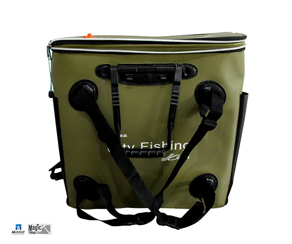 Portable folding EVA outdoor camping fishing bucket water tank