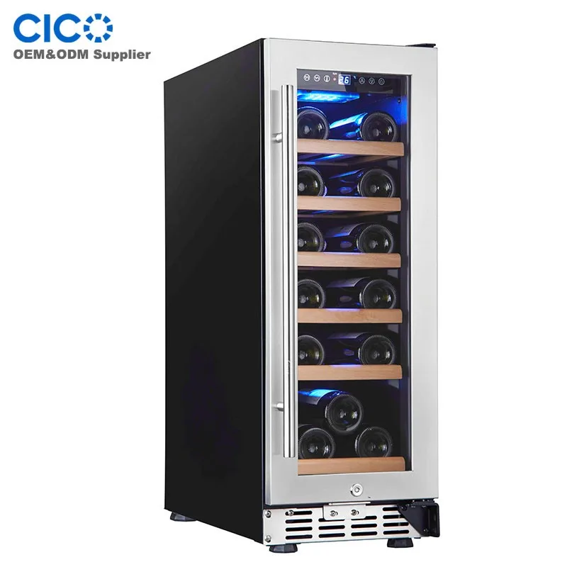 Cico Sf18s 18bottles Compressor Wine Cooler Refrigerator Black Gas