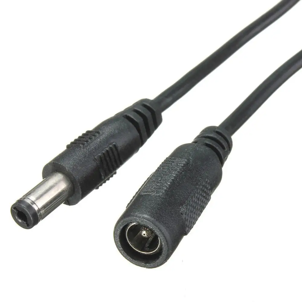 5.5x2.1mm 1M/2M/3M DC Power Connector Extension Extend Wire Cable Cord For LED Strip Light 5050 or 3528 or CCTV Car Charger