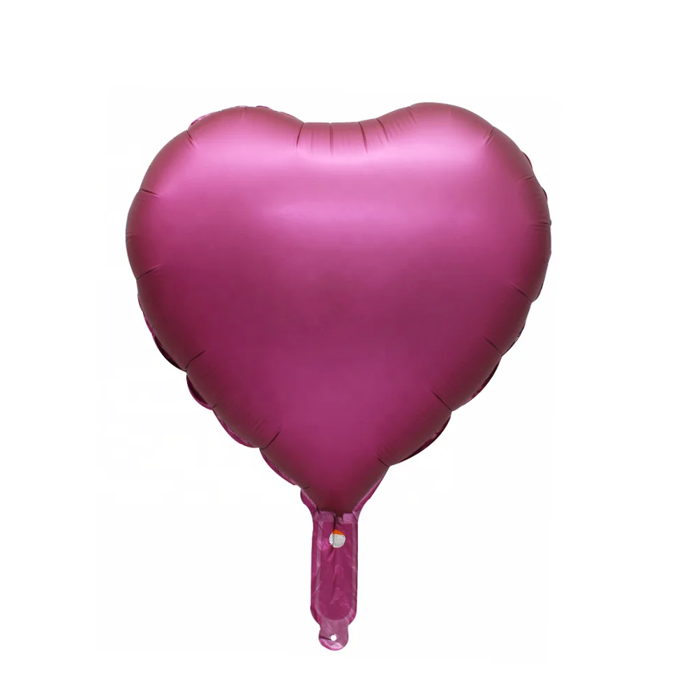 
TF metallic inflatable valentine balloon foil mylar love balloon heart shape matte color 18 inch red new balloon wedding 