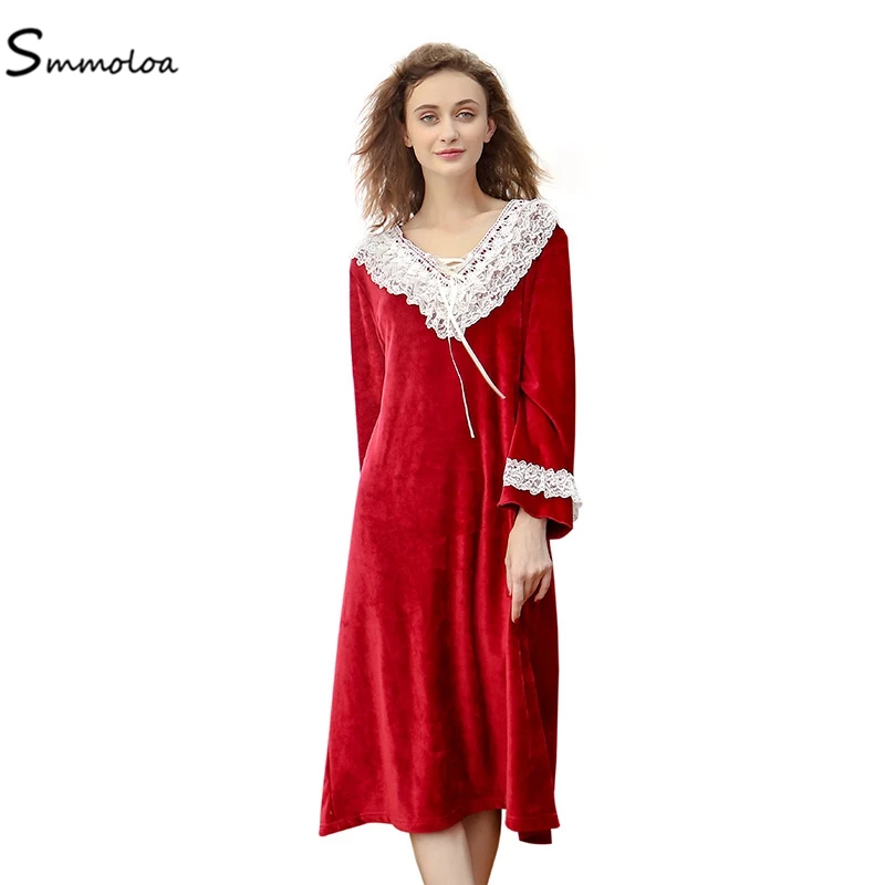 

Smmoloa Velvet lounge Wear Women Nightwear, Gray;blue;red;pink