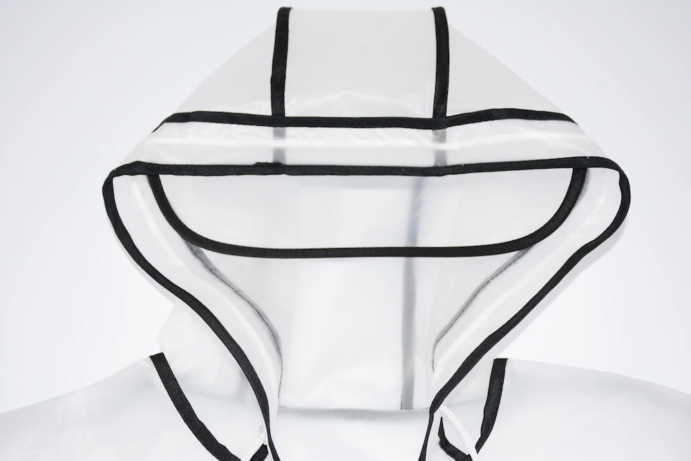 Eco friendly lightweight eva long purple raincoat