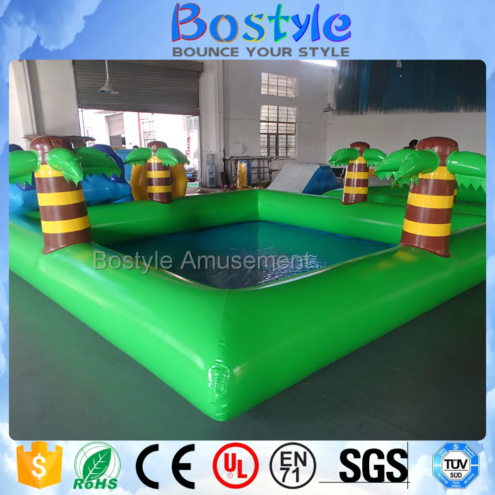 New Design Inflatable Pools Inflatable Pvc Swimming Pool With Palm Tree