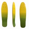 Two color painting 7 ply Canadian maple fish skateboard decks mini cruiser