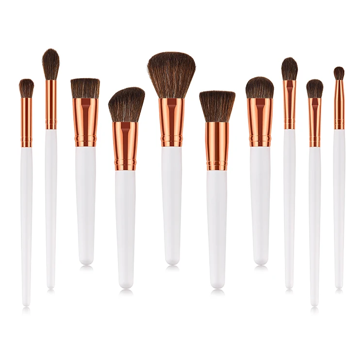 

White cosmetic Brush Set Best Selling Makeup Brush animal hair make up Brush