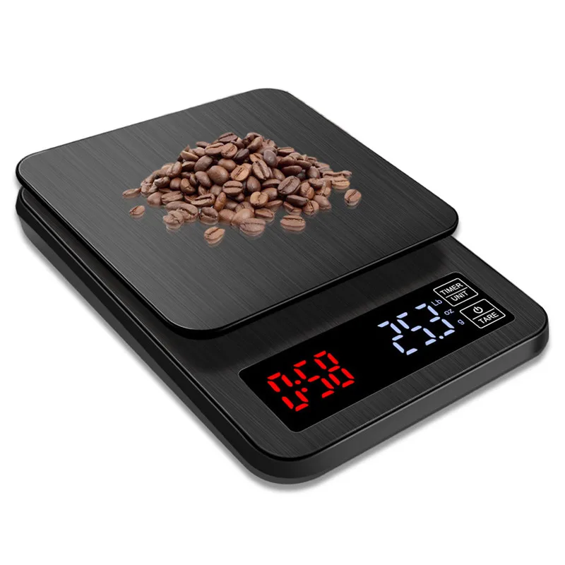 Hot Selling Coffee Scale With Timer 0.1 -3000 g Kitchen Weighing Scales Coffee Accessories Coffee maker