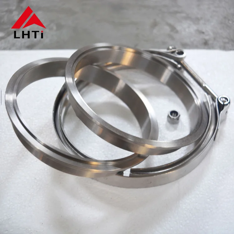 Automobile 3" Titanium V band exhaust flanges