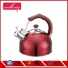 Pomegranate Red Thick Bottom Tea Kettle Whistling Spout for Teas, Coffee