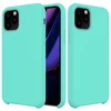 For iPhone 11 Pro 5.8 2019 Case Colorful Liquid Silicon Inside Microfiber Cloth Back Cover Mobile Phone Shell