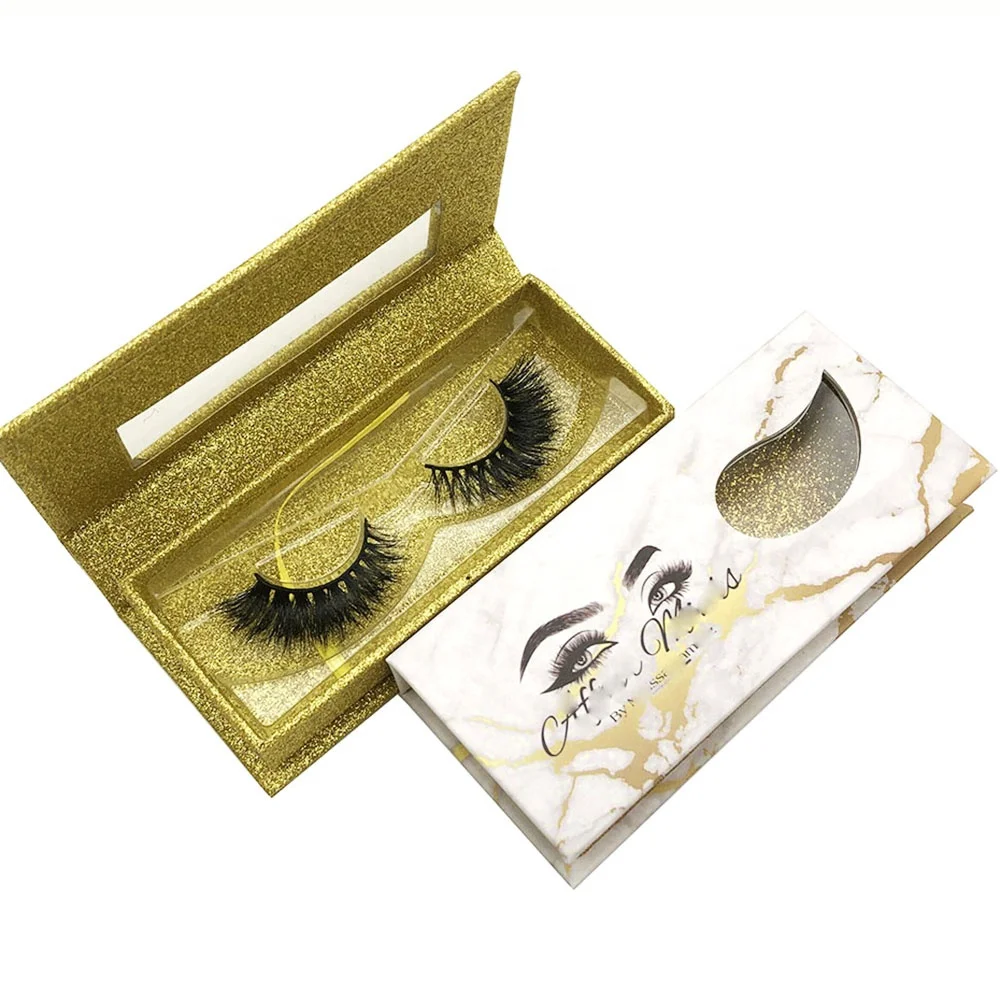 

Wholesale 3d mink lashes eyelashes vendor packaging paper box custom, Black