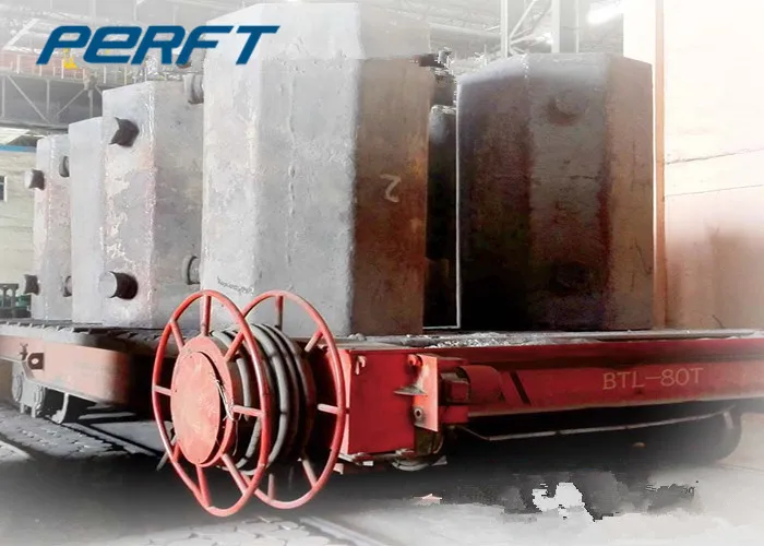 moter điều khiển máy đường sắt điện phẳng ladle metlon chuyển xe có thể tùy chỉnh thủy lực nâng đường sắt chuyển xe