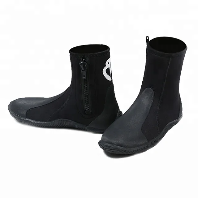 

IN STOCK factory supplied Customized Neoprene diving boots, Black