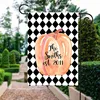 Wholesale Customized Cheap Garden Flag Monogram Halloween Garden Flag