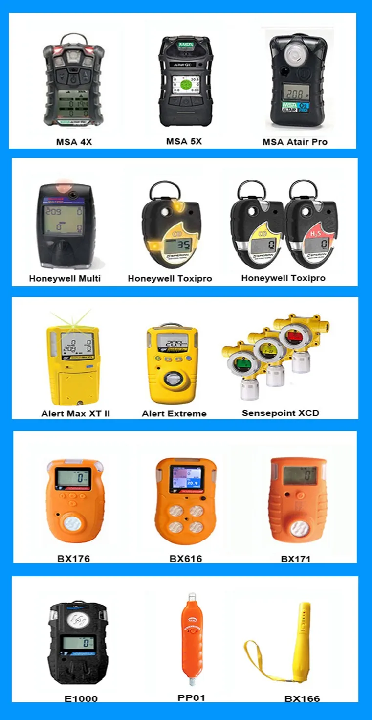 Competitive Priced Bx176 Portable Single Gas Detector/gas Analyzers O2