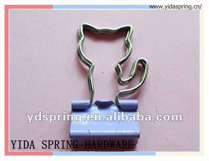 
Custom stainless steel retaining spring clip for paper 