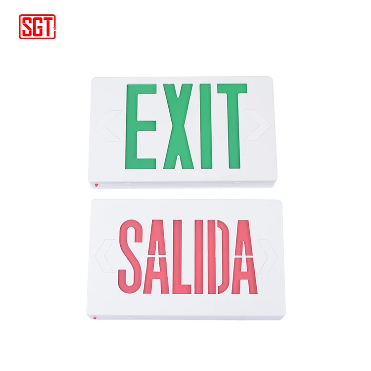 UL listed SALIDA led emergency exit sign light with battery backup